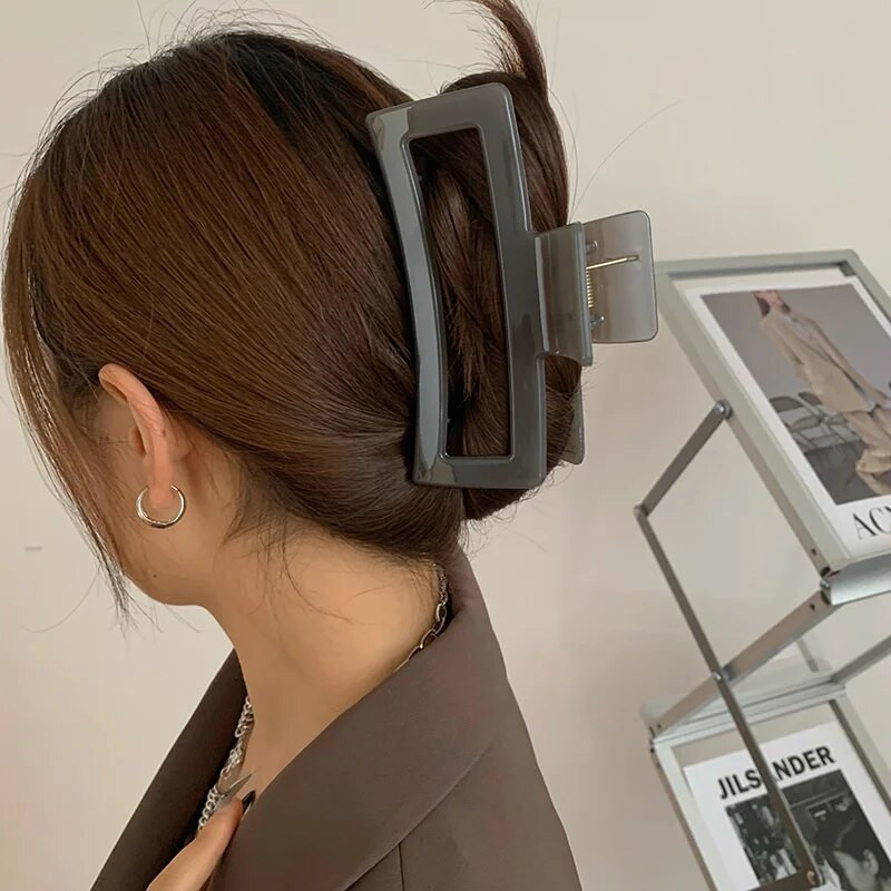 Jaunas 13 CM liela izmēra matu sprādzes Modernas, vienkāršas, cietas, lielas matu spīles, matu sprādzes sievietēm, meitenēm, matu aksesuāri, galvassegas