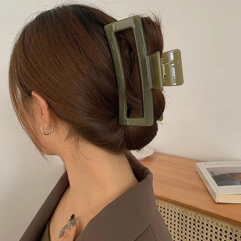 Jaunas 13 CM liela izmēra matu sprādzes Modernas, vienkāršas, cietas, lielas matu spīles, matu sprādzes sievietēm, meitenēm, matu aksesuāri, galvassegas