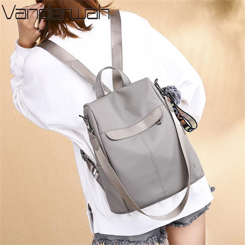 3 vienā gadījuma sieviešu mugursomas maki Pretzagļu Oksfordas mugursomas ar Hairball lielas ietilpības skolas plecu soma Mochilas