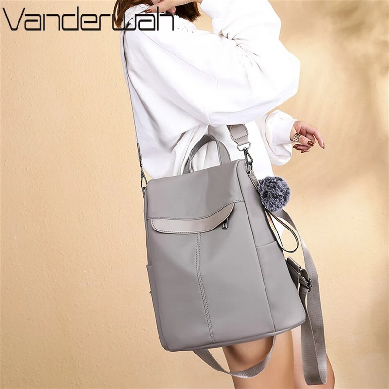 3 vienā gadījuma sieviešu mugursomas maki Pretzagļu Oksfordas mugursomas ar Hairball lielas ietilpības skolas plecu soma Mochilas