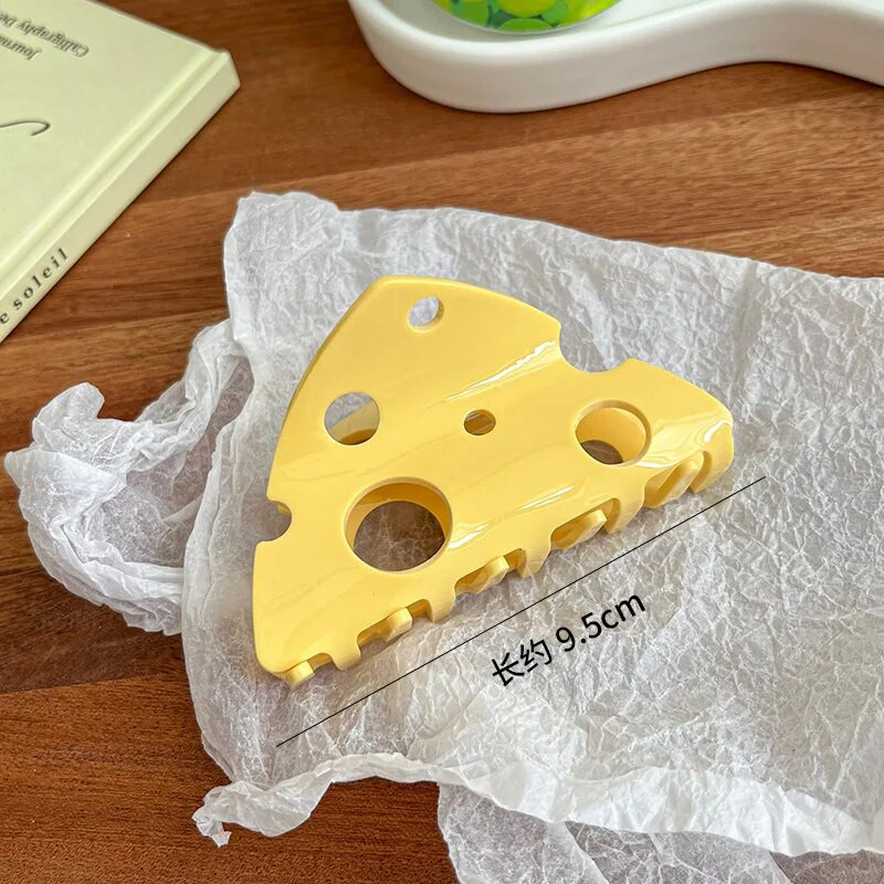 Dzeltenas dobas siera trīsstūra formas akrila plastmasas matu sprādzes nags sievietēm, meitenēm, modernas, matu aksesuāri, rīks 2023. g.