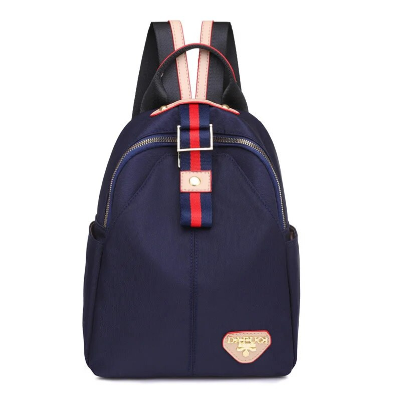 TRAVEASY Oksfordas paneļi pretaizdzīšanas sieviešu mugursomas Mazas skolas somas Sieviešu koledžas plecu ceļojumu mugursoma viegla, eleganta