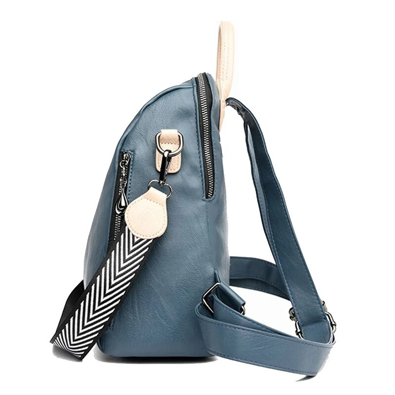Luksusa dizaina mīkstas ādas sieviešu mugursoma augstas kvalitātes izturīgas ādas mugursoma Modes liela ietilpības sieviešu ceļojumu mugursoma