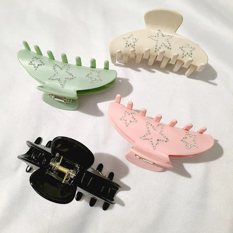 Elegantas saldās kalnu strēles zvaigznes Pentagram matu spīles sievietēm matu aksesuāri Izsmalcināti matu saspraudes korejiešu modes rotaslietas