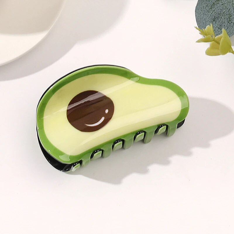 Jaunā Koreja Akrils Augļi Dārzeņi Zemenes Arbūzs Avokado Matu Spraudes Spīles Matu Grab Galvassega Sievietēm Meitenēm