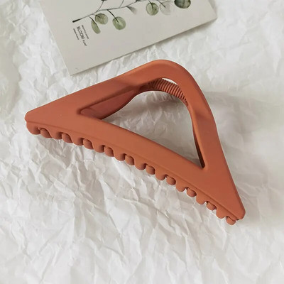 Fashion Hair Claws Clip Απλή ματ τριγωνική γυναικεία φουρκέτα Μονόχρωμα κλιπ κεφαλής Νέα μοντέρνα κομψά αξεσουάρ μαλλιών
