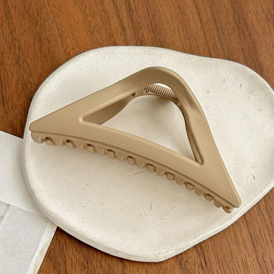 Fashion Hair Claws Clip Απλή ματ τριγωνική γυναικεία φουρκέτα Μονόχρωμα κλιπ κεφαλής Νέα μοντέρνα κομψά αξεσουάρ μαλλιών