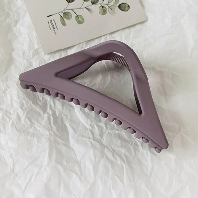 Fashion Hair Claws Clip Απλή ματ τριγωνική γυναικεία φουρκέτα Μονόχρωμα κλιπ κεφαλής Νέα μοντέρνα κομψά αξεσουάρ μαλλιών