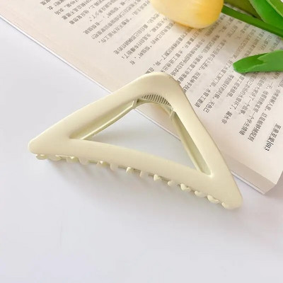 Fashion Hair Claws Clip Απλή ματ τριγωνική γυναικεία φουρκέτα Μονόχρωμα κλιπ κεφαλής Νέα μοντέρνα κομψά αξεσουάρ μαλλιών