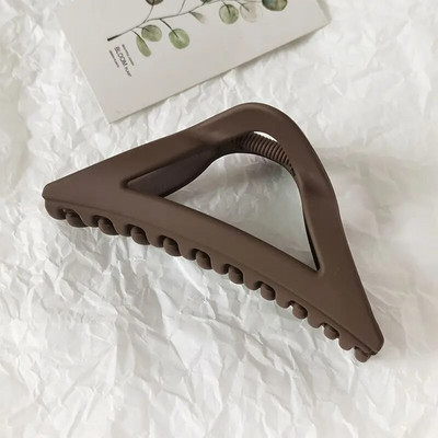 Fashion Hair Claws Clip Απλή ματ τριγωνική γυναικεία φουρκέτα Μονόχρωμα κλιπ κεφαλής Νέα μοντέρνα κομψά αξεσουάρ μαλλιών