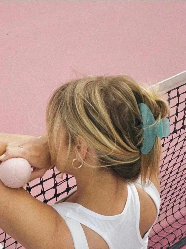 Van Daisy Pink Green Akrila matu spīļu saspraude Liela Barrette peldēšanās zirgaste matu sprādzes matu sprādzes sievietēm Meiteņu matu aksesuāri