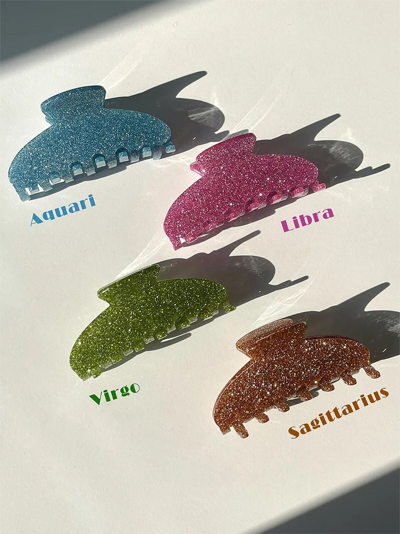 Van Daisy Pink Green Akrila matu spīļu saspraude Liela Barrette peldēšanās zirgaste matu sprādzes matu sprādzes sievietēm Meiteņu matu aksesuāri