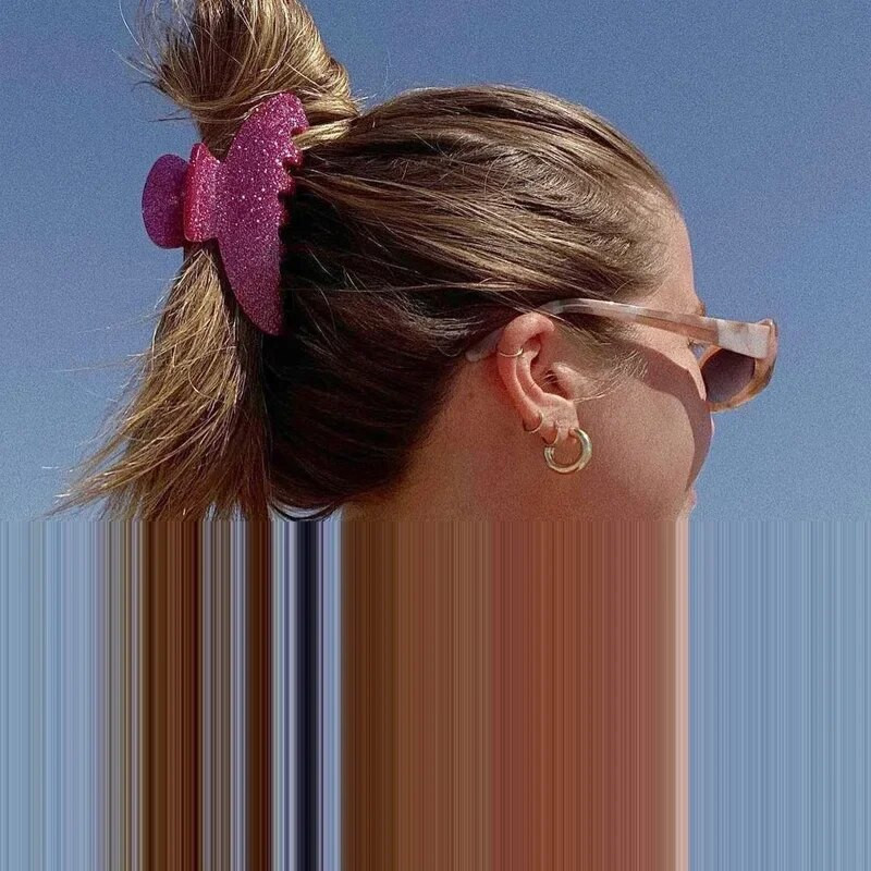 Van Daisy Pink Green Akrila matu spīļu saspraude Liela Barrette peldēšanās zirgaste matu sprādzes matu sprādzes sievietēm Meiteņu matu aksesuāri