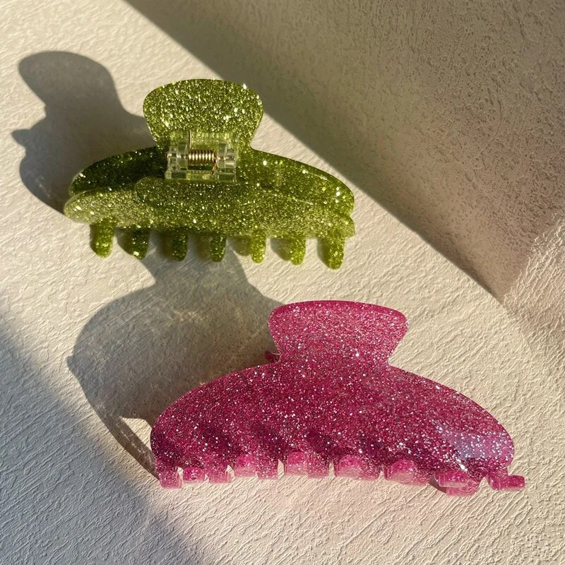 Van Daisy Pink Green Akrila matu spīļu saspraude Liela Barrette peldēšanās zirgaste matu sprādzes matu sprādzes sievietēm Meiteņu matu aksesuāri