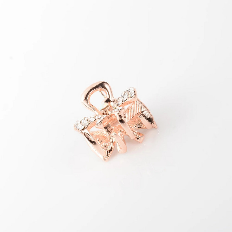 Bling Hair Claw Krabis matiem Korejas kristāla Rhinestone Girl Mini matu nagi sievietēm Bow mezgls Sirds zvaigzne maza matu sprādze