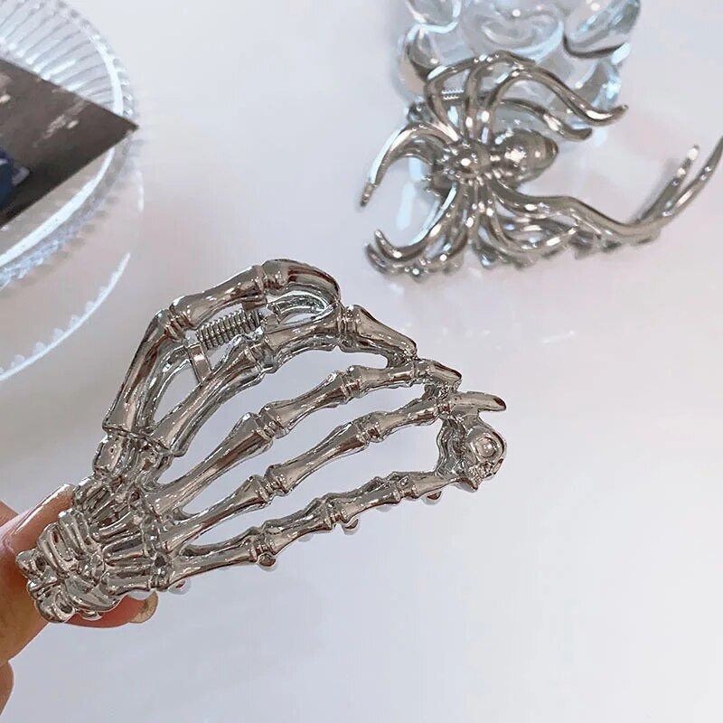 Jauna, izsmalcināta neregulāra zirnekļa spīļskava Moderna metāla matu sprādzes skava Matu rokturi matadata meitenēm matu aksesuāri sieviešu galvassegas