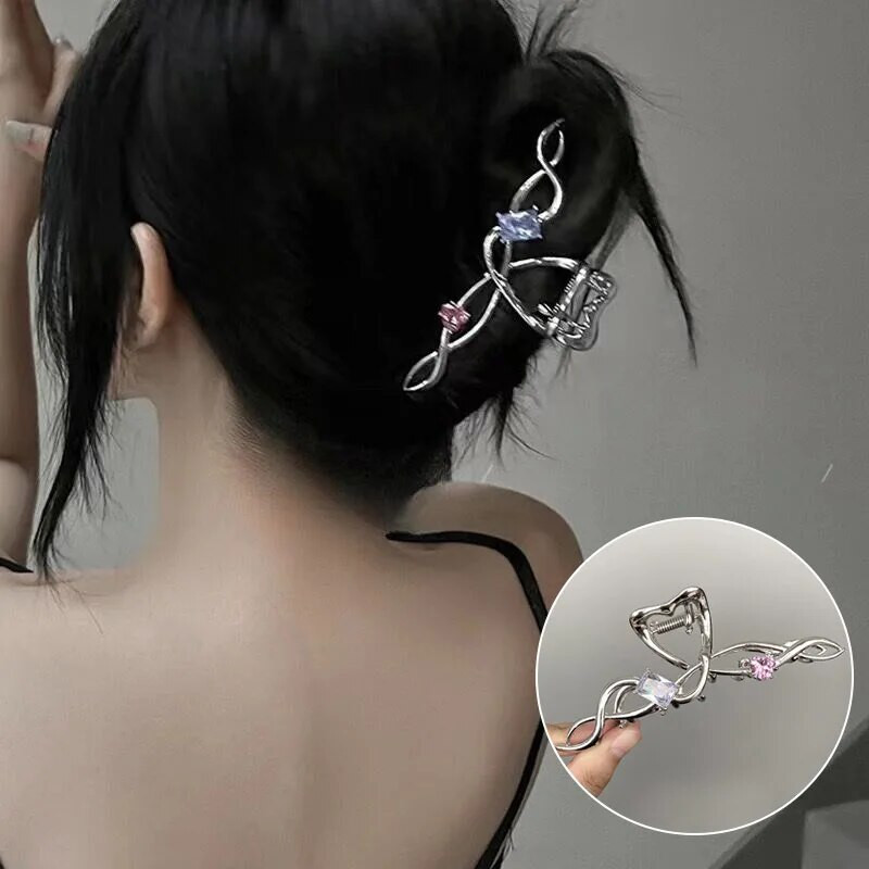 Jauna, izsmalcināta neregulāra zirnekļa spīļskava Moderna metāla matu sprādzes skava Matu rokturi matadata meitenēm matu aksesuāri sieviešu galvassegas