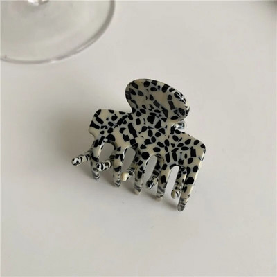 Νέο Κορεάτικο Vintage Leopard Print Γυναικεία αξεσουάρ μαλλιών Υψηλής ποιότητας ακρυλικό γεωμετρικό κλιπ μαλλιών για κορίτσια