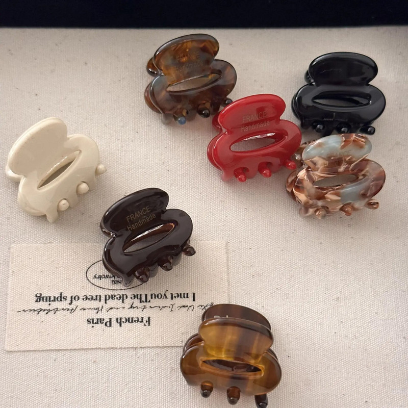 Mini mati ar spīlēm sievietēm, meiteņu piespraudes aksesuāri Krabju vintage populāri produkti moderns vadošais modes gudrs korejiešu kpop jaunums