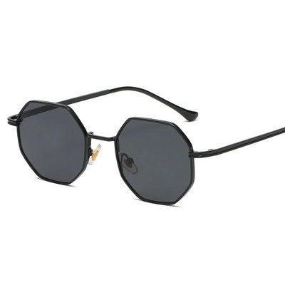 Ochelari de soare din metal Polygon Rama vintage pentru femei Ochelari de soare Bărbați Ochelari de soare cu design de marcă de lux Ochelari de soare pentru femei Oglindă Gafas De Sol Uv400