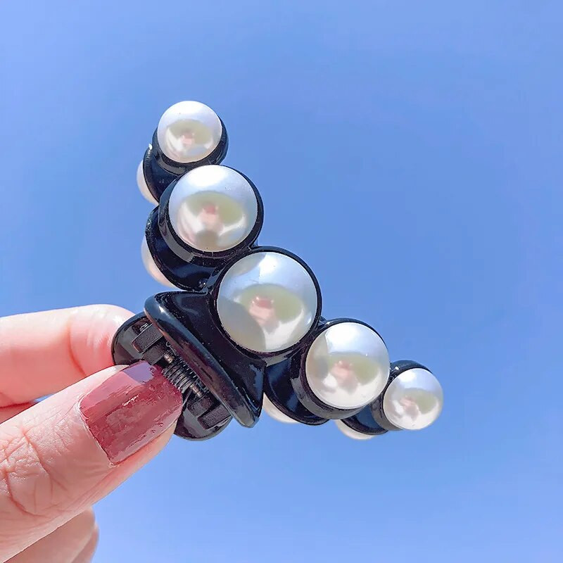 Luksusa Pērles Matu sprādzes Matu Rotājumi Moderns matu sprādze Spīdīgs Rhinestone krabju matu spīles sievietēm Meiteņu aksesuāri Galvassegas