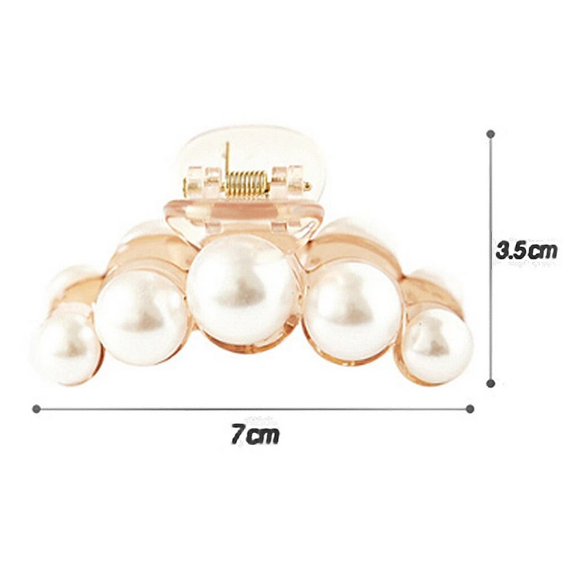 Luksusa Pērles Matu sprādzes Matu Rotājumi Moderns matu sprādze Spīdīgs Rhinestone krabju matu spīles sievietēm Meiteņu aksesuāri Galvassegas