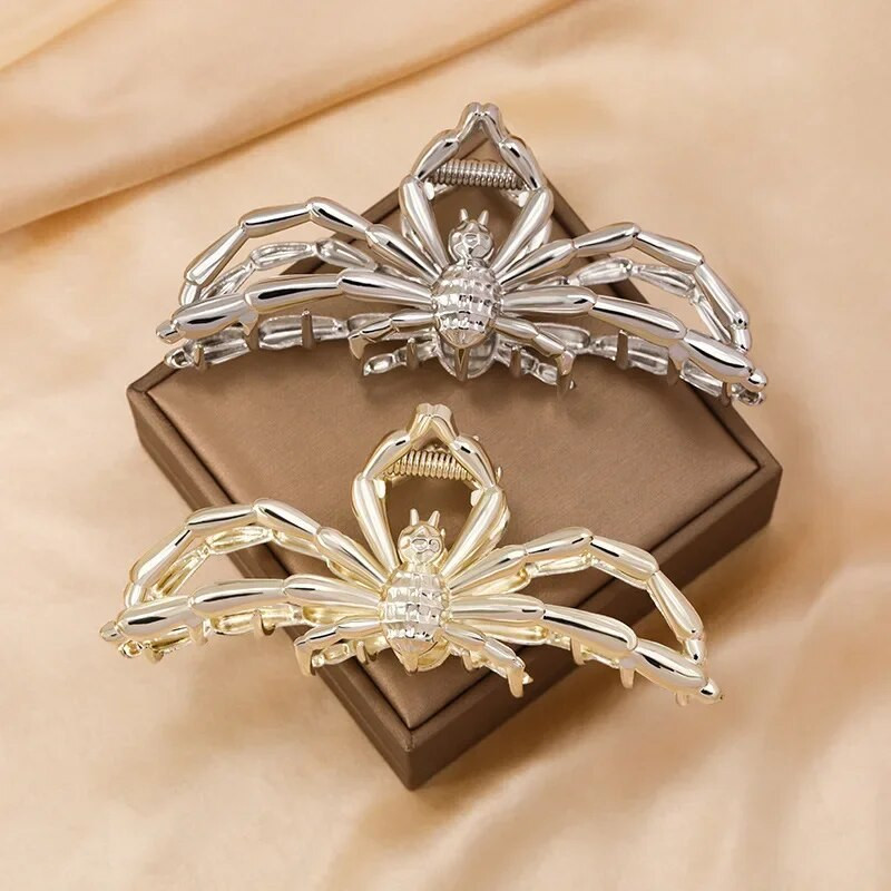 2023. gada vasaras jauni metāla zirnekļa matu spīles korejiešu modernas sejas mazgāšanas matu sprādzes meiteņu panka metāla matu aksesuāri sievietēm