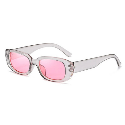 Ochelari de soare pătrați cu inimă de culoare roz, ochelari de soare de culoare jeleu, nuanțe de protecție UV400, decorațiuni pentru petrecerea de vară, ochelari pentru femei
