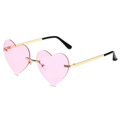 Ochelari de soare pătrați cu inimă de culoare roz, ochelari de soare de culoare jeleu, nuanțe de protecție UV400, decorațiuni pentru petrecerea de vară, ochelari pentru femei
