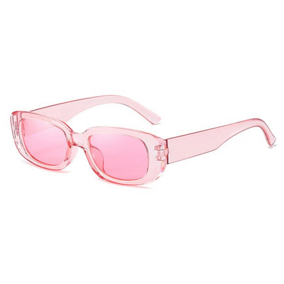 Ochelari de soare pătrați cu inimă de culoare roz, ochelari de soare de culoare jeleu, nuanțe de protecție UV400, decorațiuni pentru petrecerea de vară, ochelari pentru femei