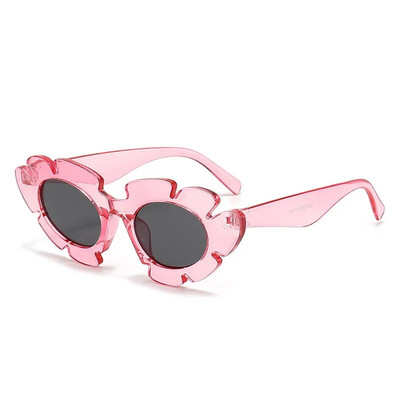 Ochelari de soare pătrați cu inimă de culoare roz, ochelari de soare de culoare jeleu, nuanțe de protecție UV400, decorațiuni pentru petrecerea de vară, ochelari pentru femei