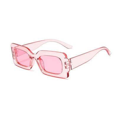 Ochelari de soare pătrați cu inimă de culoare roz, ochelari de soare de culoare jeleu, nuanțe de protecție UV400, decorațiuni pentru petrecerea de vară, ochelari pentru femei