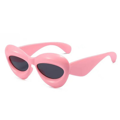 Ochelari de soare pătrați cu inimă de culoare roz, ochelari de soare de culoare jeleu, nuanțe de protecție UV400, decorațiuni pentru petrecerea de vară, ochelari pentru femei
