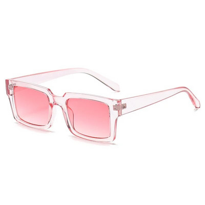 Ochelari de soare pătrați cu inimă de culoare roz, ochelari de soare de culoare jeleu, nuanțe de protecție UV400, decorațiuni pentru petrecerea de vară, ochelari pentru femei