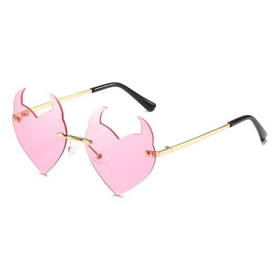 Ochelari de soare pătrați cu inimă de culoare roz, ochelari de soare de culoare jeleu, nuanțe de protecție UV400, decorațiuni pentru petrecerea de vară, ochelari pentru femei