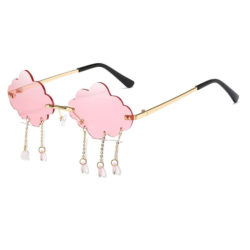 Armas roosa värvi süda ruudukujulised päikeseprillid tarretises värvi päikeseprillid UV400 kaitsevarjud Suvine peokaunistus Naiste prillid