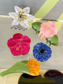 Acetate Lily Peony Flower Crab Clamp Hair Claw Clip για γυναίκες Oversize Κάλυμμα κεφαλής με λουλούδια Barrettes Μοντέρνα αξεσουάρ για τα μαλλιά Δώρα