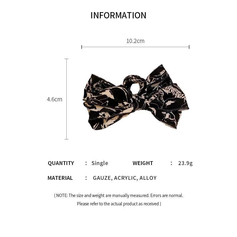 Akrila Bowknot matu sprādze sievietēm Luksusa satvēriena saspraude ar apdrukātu spīļu sprādzes personalizēti augstas klases matu aksesuāri sievietēm