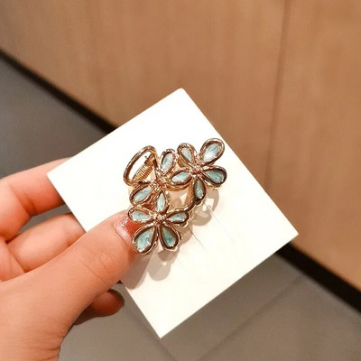 Vintage Flower Small Hair Claw Fashion Fairy Trendy Clip Αλογοουρά Αξεσουάρ μαλλιών για γυναίκες Δώρο κεφαλής για κορίτσια