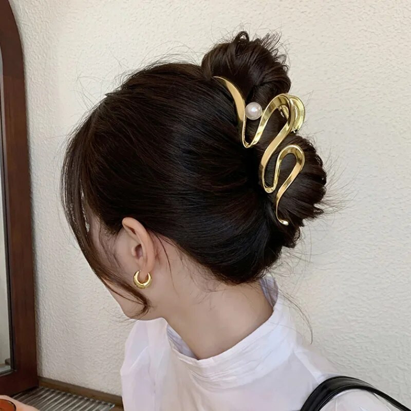 2023. gada jauna modes metāla ģeometriskā matu sprādze. Modernas matu sprādzes Matu sprādzes Matu sprādzes Ballīšu matu aksesuāri Sieviešu galvassegas