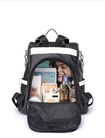 Голяма раница Дамска кожена раница Тийнейджърски раници за пътуване Ученически чанти през рамо Раница против кражба за момичета Mochila Back Pack