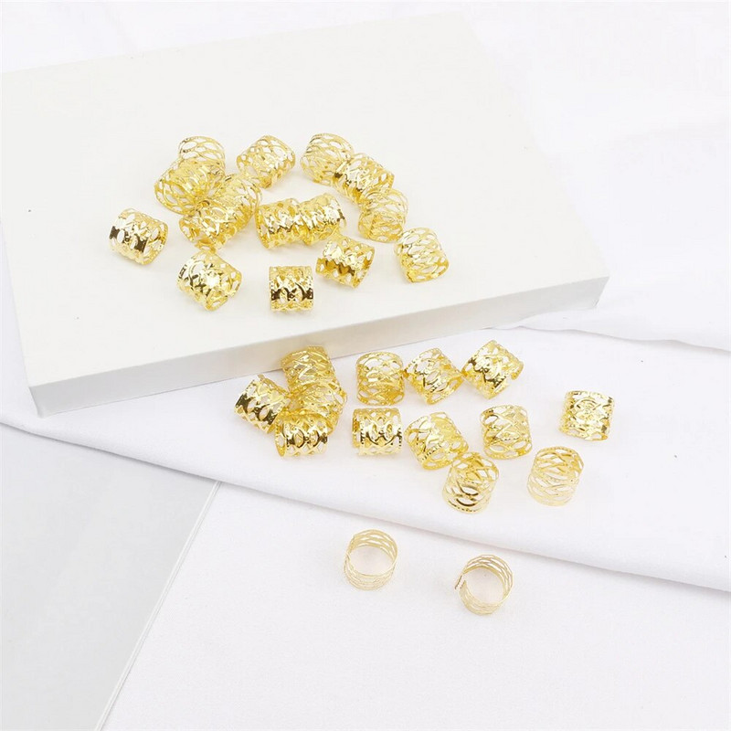 15gab/partija Spirālveida matu sprādze sievietēm meitenēm matu sprādzes paplašināms gredzens alumīnija dredi matu bize spīļu aksesuāri galvassega