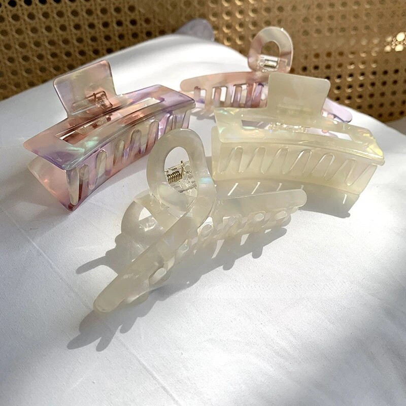 Bilandi modernas juvelierizstrādājumu acetāta matu sprādzes sievietēm, meiteņu galvas matu sprādzes, matu spīles, sieviešu matu aksesuāri