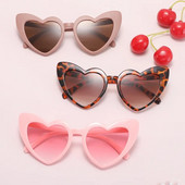 Γυαλιά ηλίου Big Heart Shaped for Women Fashion Love Heart Γυαλιά ηλίου UV400 Προστασία ντεγκραντέ φακού Punk γυαλιά