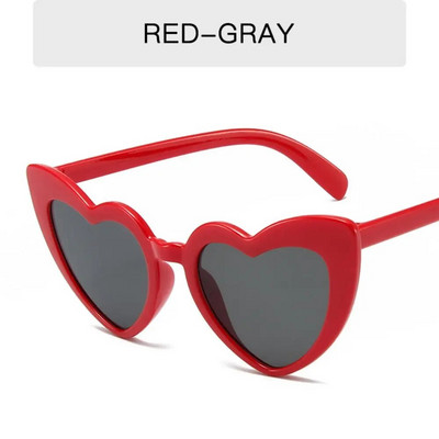 Γυαλιά ηλίου Big Heart Shaped for Women Fashion Love Heart Γυαλιά ηλίου UV400 Προστασία ντεγκραντέ φακού Punk γυαλιά
