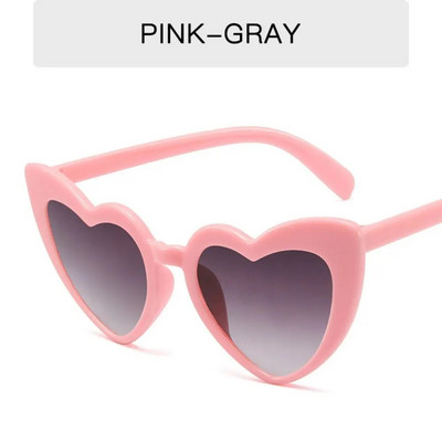 Γυαλιά ηλίου Big Heart Shaped for Women Fashion Love Heart Γυαλιά ηλίου UV400 Προστασία ντεγκραντέ φακού Punk γυαλιά