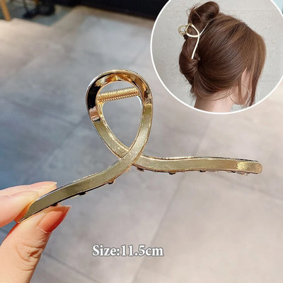 Big Pearl Hair Claw For Women Γυναικείο Μακιγιάζ Μαλλιά Barrettes Αξεσουάρ για τα μαλλιά Κορεατικό σταυρό Crab Hair Clip Fashion Girl Headwear