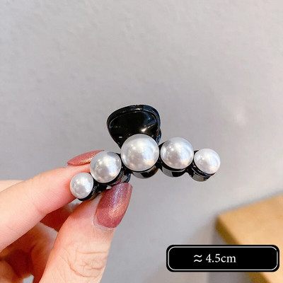 Big Pearl Hair Claw For Women Γυναικείο Μακιγιάζ Μαλλιά Barrettes Αξεσουάρ για τα μαλλιά Κορεατικό σταυρό Crab Hair Clip Fashion Girl Headwear