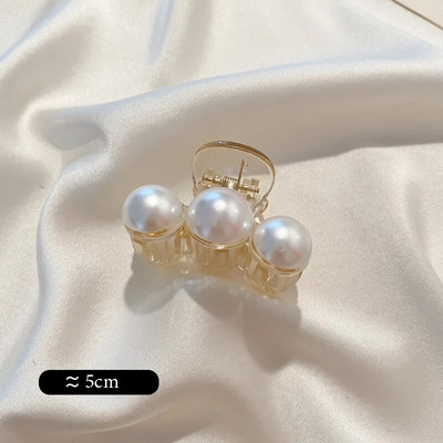 Big Pearl Hair Claw For Women Γυναικείο Μακιγιάζ Μαλλιά Barrettes Αξεσουάρ για τα μαλλιά Κορεατικό σταυρό Crab Hair Clip Fashion Girl Headwear