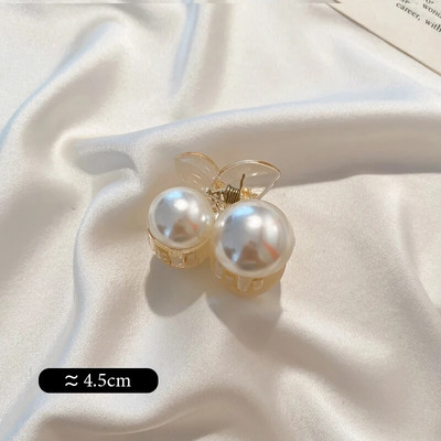 Big Pearl Hair Claw For Women Γυναικείο Μακιγιάζ Μαλλιά Barrettes Αξεσουάρ για τα μαλλιά Κορεατικό σταυρό Crab Hair Clip Fashion Girl Headwear